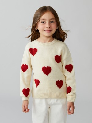 Lc Waikiki Yeni Sezon Bebe Yaka Kız Çocuk Triko Kazak