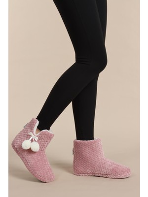 Kadın Panduf Kışlık Ev Botu Zigzag Velsoft