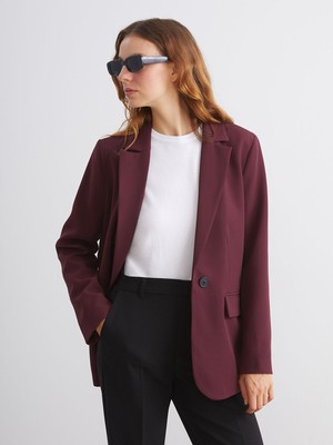 Lc Waikiki Yeni Sezon Krep Kadın Blazer Ceket