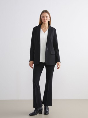 Lc Waikiki Yeni Sezon Büyük Beden Dar Fit Ispanyol Paça Kadın Pantolon