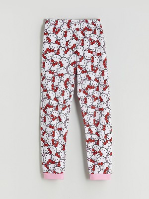 Lc Waikiki Yeni Sezon Beli Lastikli Hello Kitty Baskılı Kız Çocuk Pijama Alt
