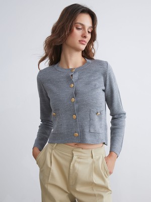 Lc Waikiki Yeni Sezon Bisiklet Yaka Kadın Triko Hırka