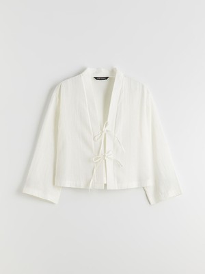 Lc Waikiki Yeni Sezon V Yaka Oversize Müslin Kadın Kimono