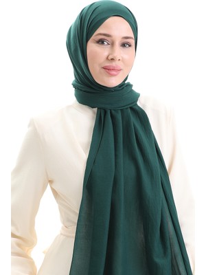 Pamuklu Soft Şal 70283-29 Koyu Zümrüt Yeşil