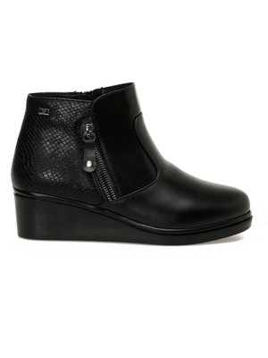 Polaris 163050.Z5PR Siyah Kadın Dolgu Topuk Bot