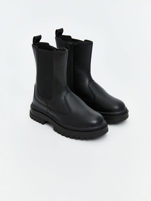 Lc Waikiki Yeni Sezon Deri Görünümlü Kız Çocuk Bot