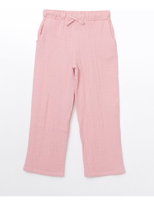 Lc Waikiki Yeni Sezon Beli Lastikli Dokulu Kız Çocuk Pantolon