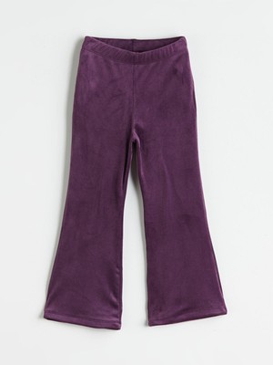 Lc Waikiki Yeni Sezon Beli Lastikli Ispanyol Paça Kadife Kız Çocuk Tayt