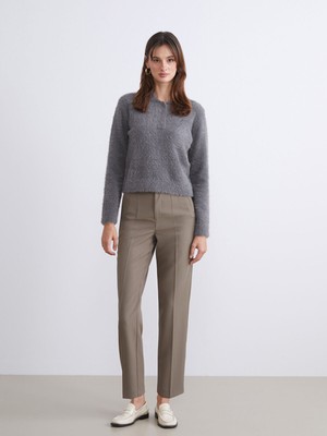 Lc Waikiki Yeni Sezon Dar Fit Pileli Kadın Pantolon