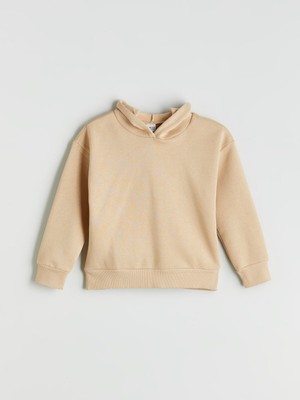 Lc Waikiki Yeni Sezon Kapüşonlu Basic Kız Çocuk Sweatshirt