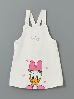 Lc Waikiki Yeni Sezon Daisy Duck Kız Çocuk Gabardin Salopet Elbise