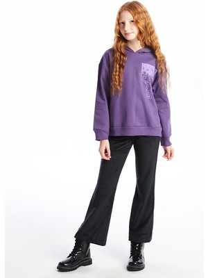 Lc Waikiki Yeni Sezon Beli Lastikli Kadife Kız Çocuk Tayt