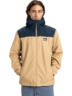 Quiksilver Overcast 3k Warm Jacket Erkek Mavi Ceket
