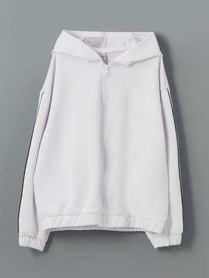 Lc Waikiki Yeni Sezon Kapüşonlu Kız Çocuk Fermuarlı Sweatshirt