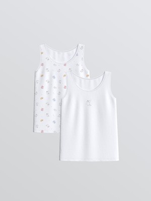 Lc Waikiki Yeni Sezon Bisiklet Yaka Kız Çocuk Atlet 2'li