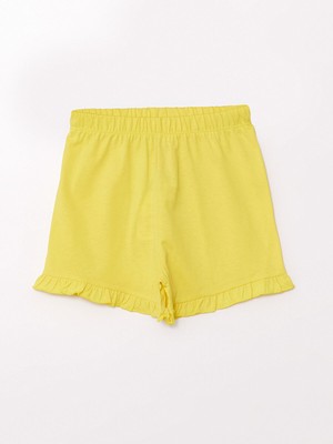 Lc Waikiki Yeni Sezon Beli Lastikli Basic Kız Bebek Şort