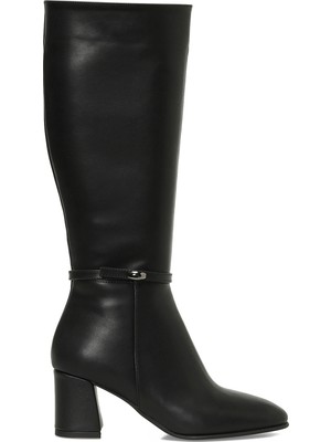 Butigo 25K-7049 5pr Siyah Kadın Topuklu Çizme