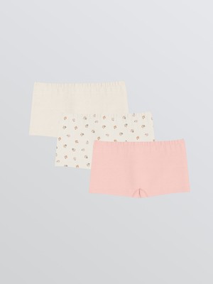 Lc Waikiki Yeni Sezon Baskılı Kız Çocuk Boxer 3'lü