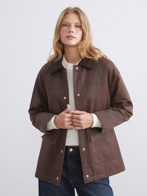 Lc Waikiki Yeni Sezon Gömlek Yaka Kadın Mont