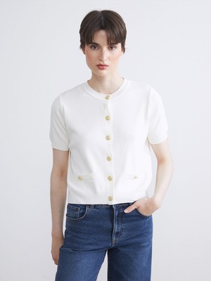 Lc Waikiki Yeni Sezon Bisiklet Yaka Kadın Triko Hırka