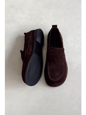 Brest Kahverengi Hakiki Deri Loafer