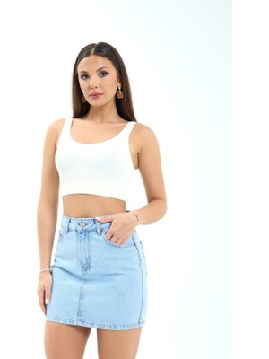 Evyora 7395 Kot Etek-Açık Mavi