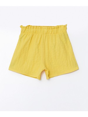 Lc Waikiki Yeni Sezon Beli Lastikli Basic Kız Bebek Şort