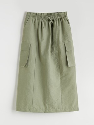 Lc Waikiki Yeni Sezon Beli Lastikli Kız Çocuk Kargo Etek