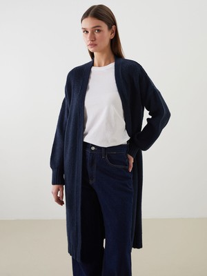 Lc Waikiki Yeni Sezon Şal Yaka Oversize Kadın Triko Hırka