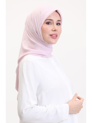 Jakarlı Eşarp 70258-09 Toz Pembe