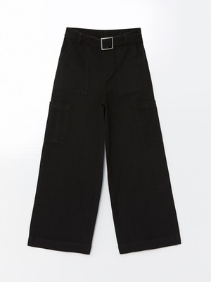 Lc Waikiki Yeni Sezon Beli Lastikli Kız Çocuk Kargo Pantolon