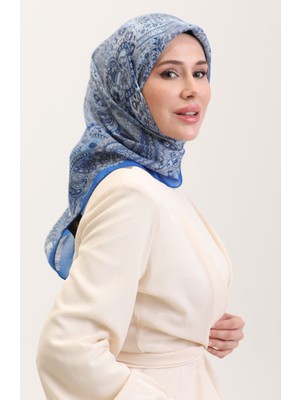 Kehribar Eşarp 70290-12 Saks Indigo
