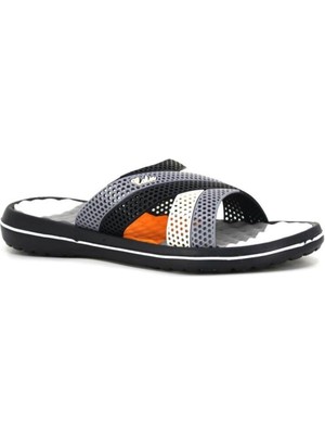 Erkek Masajlı Lux Eva Terlik Siyah - Gri