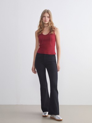 Lc Waikiki Yeni Sezon Mars Flare Kadın Jean Pantolon