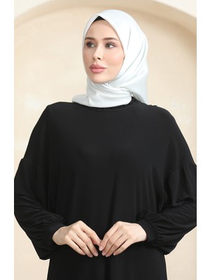 Düz Kristal Eşarp 70252-32 Kırık Beyaz