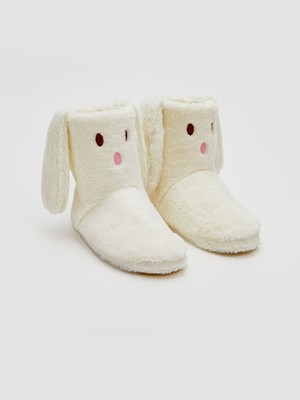 Lc Waikiki Yeni Sezon Tavşan Figürlü Pelüş Kadın Ev Botu Panduf