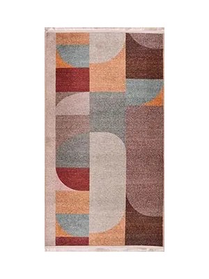 Sacro Modern Multi Polyester ve Pamuklu Kaydırmaz Tabanlı Dijital Baskı Halı