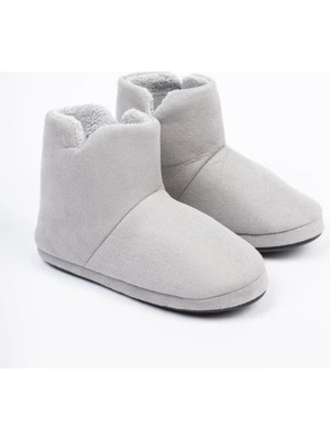 Riva Shoes Kaşe Erkek Kışlık Panduf Ev Botu Ev Ayakkabısı Yumuşak Taban
