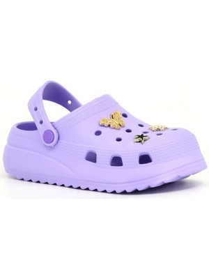 Çocuk Kelebek Taşlı Terlik Plaj Deniz Havuz Terliği