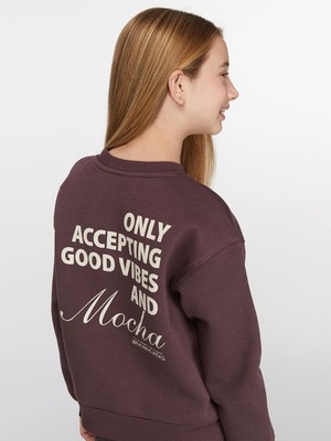 Lc Waikiki Yeni Sezon Bisiklet Yaka Kız Çocuk Sweatshirt