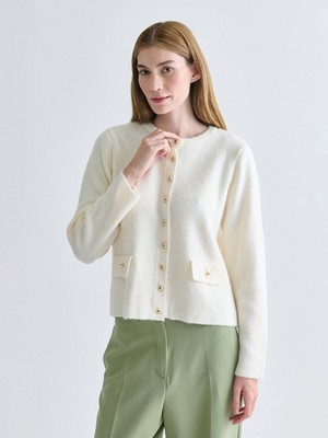 Lc Waikiki Yeni Sezon Bisiklet Yaka Kadın Triko Hırka