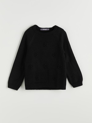 Lc Waikiki Yeni Sezon Bisiklet Yaka Kız Çocuk Triko Kazak