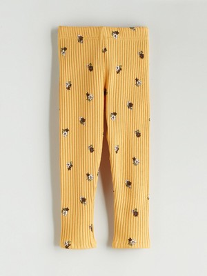 Lc Waikiki Yeni Sezon Beli Lastikli Çiçekli Kız Çocuk Tayt