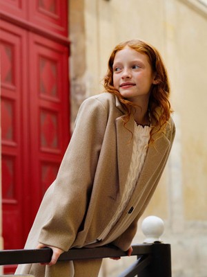 Lc Waikiki Yeni Sezon Kız Çocuk Kaşe Kaban