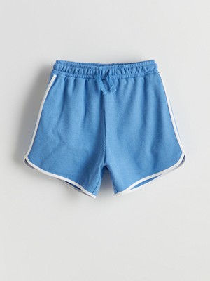 Lc Waikiki Yeni Sezon Beli Lastikli Dokulu Kız Çocuk Şort