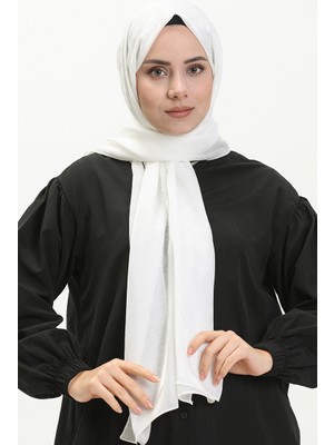 Kazayağı Desen Carmen Şal 70230-10 Ekru