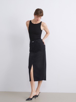 Lc Waikiki Yeni Sezon Standart Fit Yırtmaçlı Jean Etek