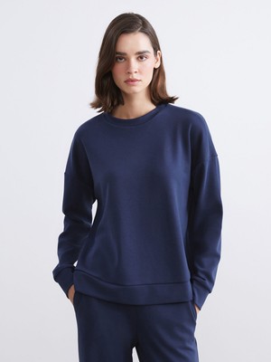 Lc Waikiki Yeni Sezon Modal Karışımlı Oversize Kadın Sweatshirt