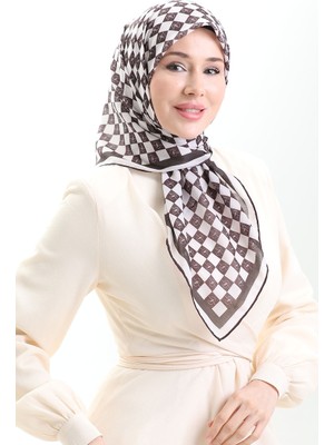 Desenli Soft Eşarp 70294-04 Siyah