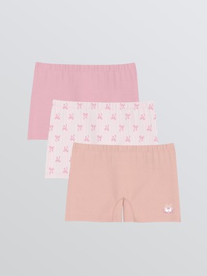 Lc Waikiki Yeni Sezon Beli Lastikli Kız Çocuk Boxer 3'lü